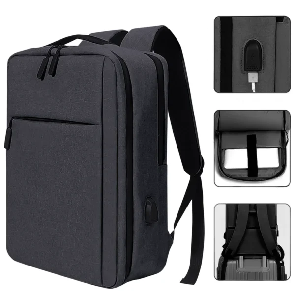 Mochila Bolsa Para Notebook 15.6 Polegadas Fone De Ouvido Usb